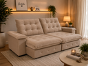 Ver imagem 1 de Sofá Coliseu 2.30m Retrátil e Reclinável Super Pillow