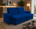 Ver imagem 1 de Sofá Coliseu 2.30m Retrátil e Reclinável Super Pillow