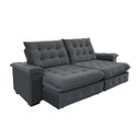 Ver imagem 6 de Sofá Retrátil e Reclinável 2,30m Coliseu Super Pillow Veludo