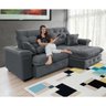 Sofá Coliseu 2.30m Retrátil e Reclinável Super Pillow - Chumbo - 1