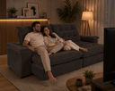 Ver imagem 3 de Sofá Coliseu 2.30m Retrátil e Reclinável Super Pillow
