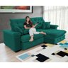 Sofá Coliseu 2.30m Retrátil e Reclinável Super Pillow - Verde - 1