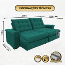 Ver imagem 4 de Sofá Coliseu 2.30m Retrátil e Reclinável Super Pillow