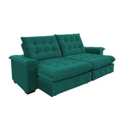 Sofá Coliseu 2.30m Retrátil e Reclinável Super Pillow - Verde - 3
