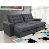 Sofá Coliseu 2.60m Retrátil e Reclinável Super Pillow - Chumbo - 3