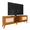 Ver imagem 1 de Rack Bancada para Tv até 65 Polegadas 1,80m 2 Portas com Tela Rattan Cedro Cairo Edn Cedro