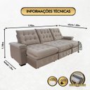 Ver imagem 3 de Sofá Coliseu 2.90m Retrátil e Reclinável Super Pillow