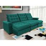 Sofá Coliseu 2.90m Retrátil e Reclinável Super Pillow - Verde - 3