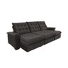 Sofá Coliseu 2.90m Retrátil e Reclinável Super Pillow - Marrom - 4
