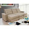 Sofá Coliseu 2.90m Retrátil e Reclinável Super Pillow - Bege - 4