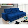 Sofá Coliseu 2.90m Retrátil e Reclinável Super Pillow - Azul - 3