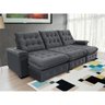 Sofá Coliseu 2.90m Retrátil e Reclinável Super Pillow - Chumbo - 3