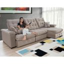 Ver imagem 1 de Sofá Coliseu 3.10m Retrátil e Reclinável Super Pillow - Avelã