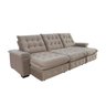 Sofá Coliseu 3.10m Retrátil e Reclinável Super Pillow - Avelã - 4