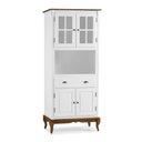 Ver imagem 1 de Cristaleira Hannover 4 Portas 1 Gaveta 1 Nicho - 60810