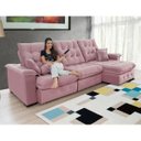 Ver imagem 1 de Sofá Coliseu 2.90m Retrátil e Reclinável Super Pillow - Rosê