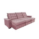 Ver imagem 5 de Sofá Coliseu 2.90m Retrátil e Reclinável Super Pillow - Rosê