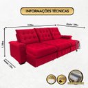 Ver imagem 3 de Sofá Coliseu 2.90m Retrátil e Reclinável Super Pillow
