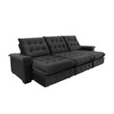 Ver imagem 4 de Sofá Coliseu 3.10m Retrátil e Reclinável Super Pillow - Preto