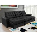 Ver imagem 3 de Sofá Coliseu 3.10m Retrátil e Reclinável Super Pillow - Preto