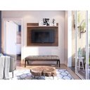 Ver imagem 1 de Painel para TV Loreto 42" 135cm MDP com Prateleira Nogueira Real Colibri Móveis