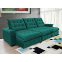 Ver imagem 2 de Sofá Coliseu 3.10m Retrátil e Reclinável Super Pillow - Verde