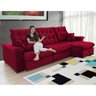 Sofá Coliseu 3.10m Retrátil e Reclinável Super Pillow - Vinho - 1