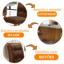 Ver imagem 6 de Mesa para Sala de Jantar Aida 180cm Mdf Canto Copo com Vidro e 6 Cadeiras Carol Moderna Mobília