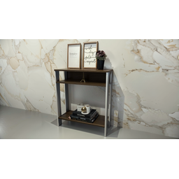 Aparador Mesinha, Mesa de Apoio, Mesa de Impressora Escritório, Sala, Cozinha, Refeitório Branco com - 3