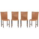 Ver imagem 1 de 4 Cadeiras de Jantar Cannes de Alumínio Pintura Marrom Trama Terra Cota