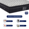Cama Box Bipartido King Size Cinza e Colchão Airtech Progressive M. Ensacadas Ortobom - 2