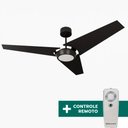 Ver imagem 1 de Ventilador de Teto Com Controle Remoto Natuvent Callis Led 3 Pás Madeira Preto 4000k Branco Neutro