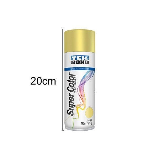 Tinta Spray Uso Geral Dourado 350ml 250g - Tekbond - 1