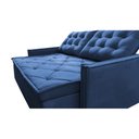 Ver imagem 4 de Sofá Sem Caixa Retrátil e Reclinável 1,65m Cama inBox Studio Suede Velusoft Azul