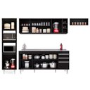 Ver imagem 5 de Armário de Cozinha Modulada 5 Peças CP18 com Pia Inox Preto - Lumil Lumil Móveis