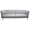 Sofá Luminne 03 Lugares 210cm Base Aço Preto Linho Mesclado Capuccino - CasaePoltrona - 9