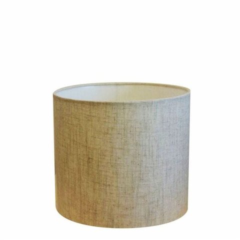 Cúpula Abajur Cilíndrica Cp-8012 Ø30x25cm Rustico Bege