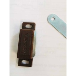 Fecho Magnético Porta Guarda-Roupa E Armário Marrom 20 Peças - 1