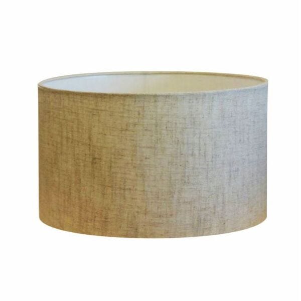 Cúpula Abajur Cilíndrica Cp-8025 Ø50x30cm Rustico Bege