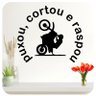 Adesivo Parede Frase Puxou Cortou Raspou - 1