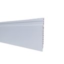 Ver imagem 1 de Rodapé Wpc Branco Frisado 15x1,5x240cm - Stato