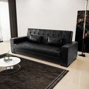 Ver mais imagens de Sofá Cama 02 Lugares Lisboa Corano - D’Rossi Cor Preto