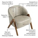 Ver imagem 4 de Poltrona Decorativa Iris Pes Madeira Corano Tca 211 Moll