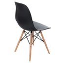 Ver imagem 5 de Cadeira Charles Eames Eiffel Dsw em Polipropileno com Pés de Madeira Clara Versátil e Elegante Sala