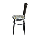 Ver imagem 4 de 6 Cadeiras para Mesa Preta Hawai Marrom Assento Floral:floral Orquídea