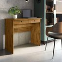 Ver imagem 2 de Mesa / Escrivaninha Para Estudo 2 Gavetas Auxiliares Com Detalhes nos Puxadores Pés Anti-Umidade e B