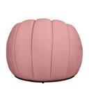 Ver imagem 4 de Kit Poltrona Base Giratória e Puff Concha Decorativo Veludo Cor:rosa