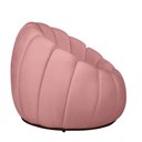 Ver imagem 5 de Kit Poltrona Base Giratória e Puff Concha Decorativo Veludo Cor:rosa