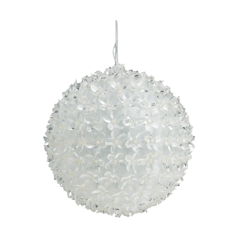 Bola Flor Cerejeira 20cm - 200 Leds Amarelo - 10 Funções
