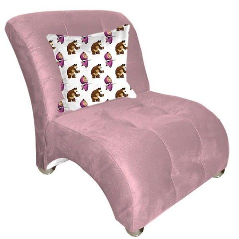 Poltrona Infantil Bia Rosa com Almofada - Moveis Aguias